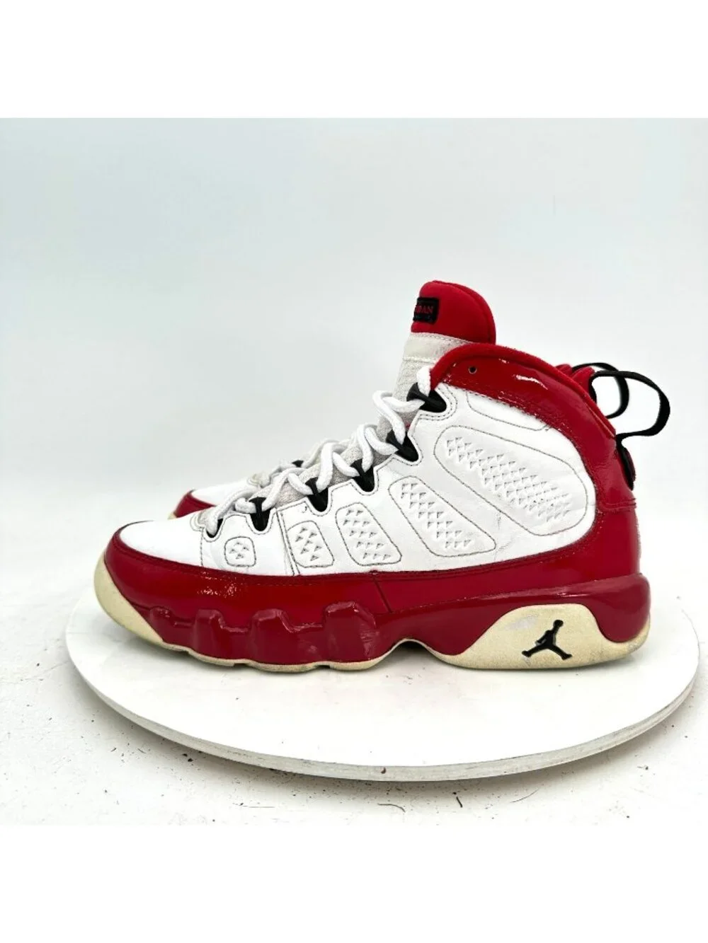 Nike Air Jordan 9 Youth Size 6Y Women 7.5 302359-160 White Black Gym Red Shoes